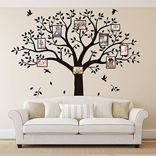 Vinilo Decorativo Árbol Familiar de Pared 95" x 83" Negro miniatura 3