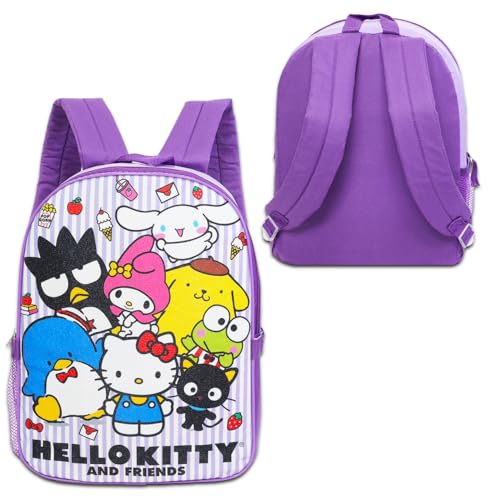 Sanrio Backpack with Lunch Box Set - Bundle of Hello Kitty, My Melody, Chococat Bag, Lunch Bag, Bottle, Tattoos, More | Hello Kitty School Supplies4