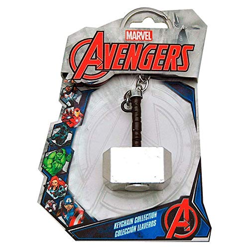 Portachiavi Martello Di Thor Avengers Marvel In Metallo 14X9,5 Cm - Mv15584