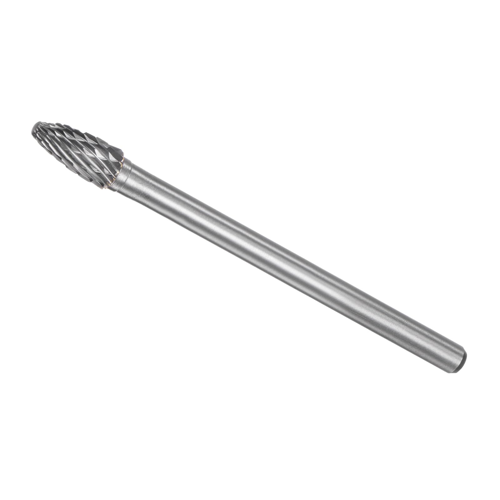 CoCud Tungsten Carbide Rotary Burrs File, 6mm Shank 8mm Dia, Double Cut Tree with Ball Nose Rotary Burrs Tool