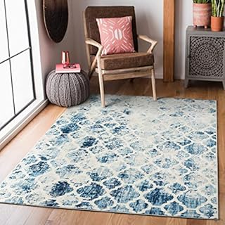HomeArt Living Room RUG - Short Pile, Bordered, Soft, Area Carpet for Bedroom & Home Decoration, Nord Pattern Rugs, Modern, Small to Extra Large (Ivory, 60 x 110 cm)