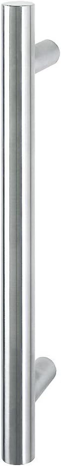 Hoppe E5011 Stainless Steel Matt, Design: Straight, Rod Handle Shock House Door Pull Handle, 2010595