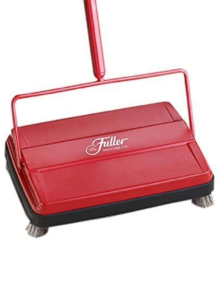 Fuller Brush 17052 Elektrostatyczny odkurzacz do dywanów i podłóg, 23 cm szerokości czyszczenia, lekki, idealny do okruchów, działa na dywanach i twardych powierzchniach podłogowych, czerwony