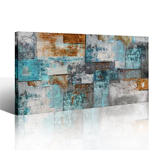 Art mural abstrait grand format | Impression sur toile moderne salon chambre cuisine