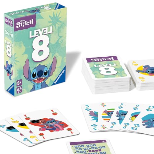 Ravensburger Disney® Stitch Level 8® - Popular Family Card Game for 2-6 Players and Disney Fans Aged 8 and Over