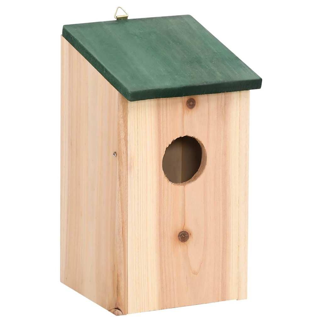 Nichoirs 10 pcs Bois de sapin massif 12x12x22 cm