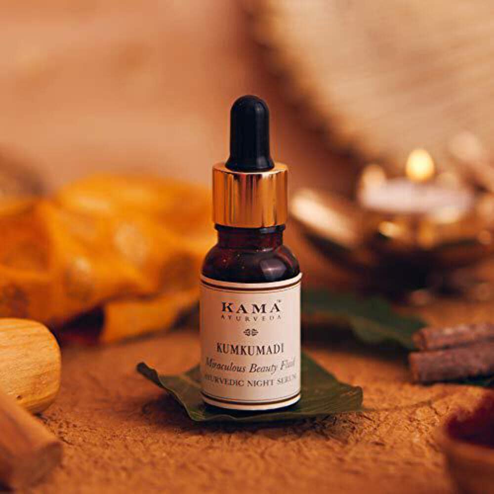 Kama Ayurveda Kumkumadi Thailam Miraculous Beauty Fluid Ayurvedic Night Serum (Facial Oil) (12ml) 3 515VqojY5mL. SL1000