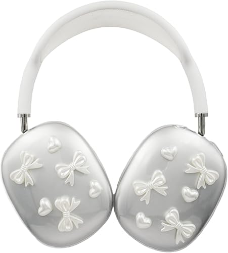 Miniatura 9 de MORWLAT Funda para AirPods Max, Fundas TPU suaves transparentes con diseño de araña para hombres y mujeres, funda protectora para Apple AirPods Max