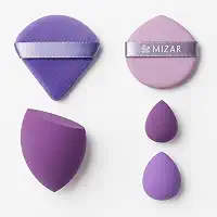 Kit Maquiagem: Esponja Puff E Mini Puff - 5 Itens