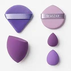 Kit Maquiagem: Esponja Puff E Mini Puff - 5 Itens