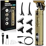 Recortadoras de barba para hombres: la forma perfecta de perfilar, rasurar y dar forma a tu vello facial 70 Maquina Cortar Pelo Profesional, Carttiya Cortapelos Hombre con 3 Peines-guía, Cortadora de Pelo...
