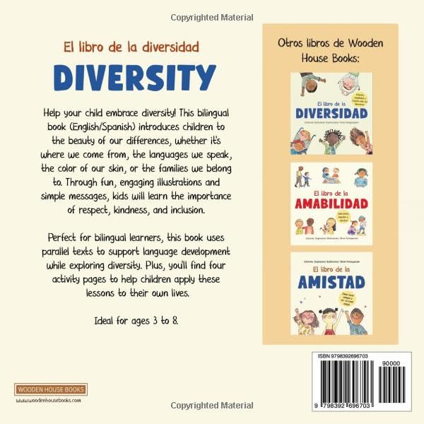 Miniatura 2 de El Libro de la Diversidad. DIVERSITY. A Spanish-English bilingual book Empathy, Kindness and Respect for Differences. Empatía, amabilidad y respeto