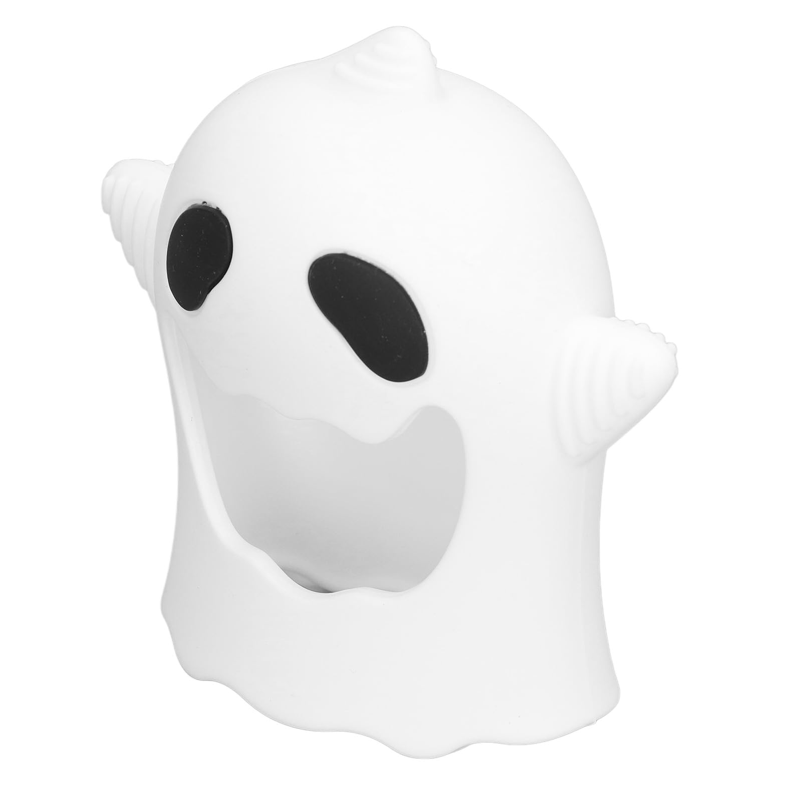 Halloween Decoration Baby Halloween Ghost Mitten Teether Infant Cute Soft Silicone Teether Chew Toy for Sucking Needs (White) - Image 2