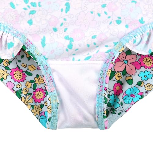 Image of XFGIRLS Baby /Toddler Girls Swimsuit Long Sleeve One-Piece Bathing Suit Rash Guard for Kids UPF 50+ Swimwear