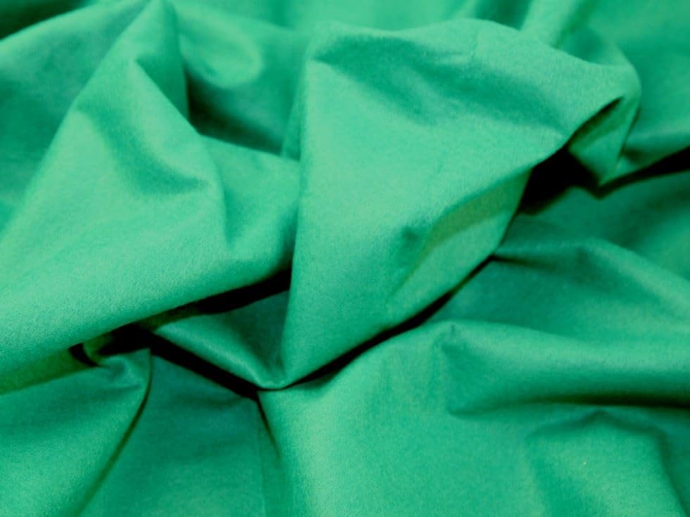 Plain tela de fieltro acrílico Viridian verde – por metro
