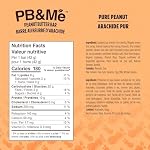 PB&Me Peanut Butter Protein Bars – Pure Peanut, 10g Protein, Low Sugar, High Fiber, No Artificial Sweeteners or Preservatives, Meal Replacement, 12-Pack, Snack Bars for Work, Gym & Travel