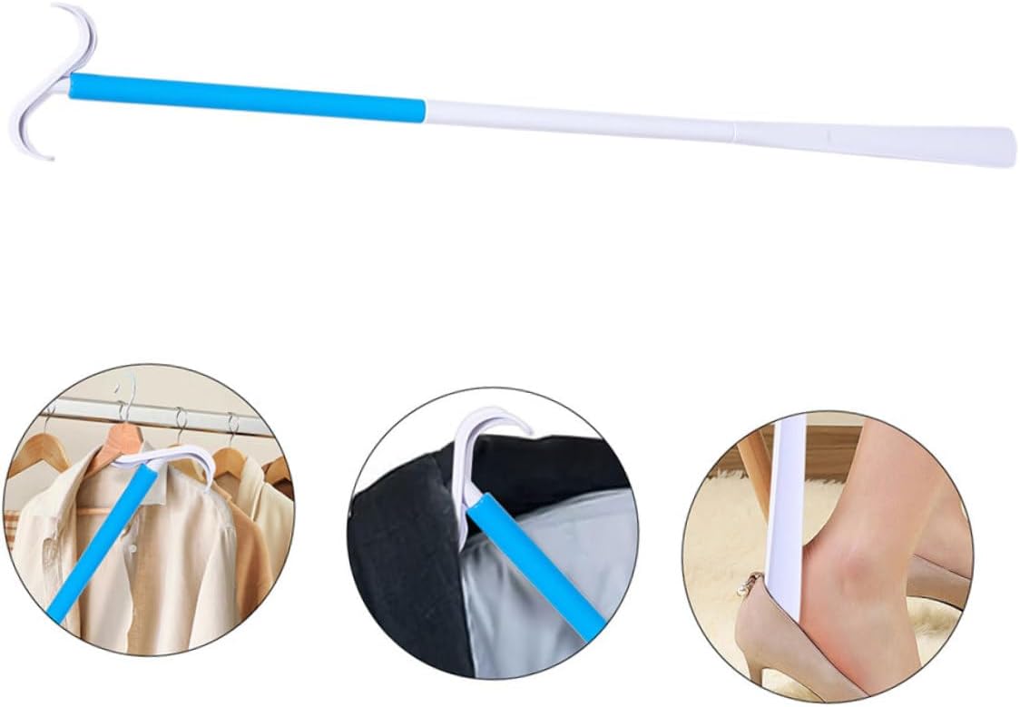 Didiseaon 2pcs Long Handle Shoe Horn Dressing Assist Tool for Elderly Women