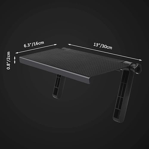 Miniatura 3 de AHIER Estante de caja de cables de 13 pulgadas para TV montado en la pared, soporte superior de TV en monitor de computadora de escritorio para