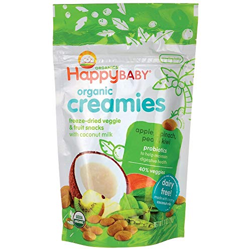 HappyBaby Organic Creamies - Apple, Spinach, Pea & Kiwi 1 oz (28 grams) Pkg HappyBaby Organic Creamies - Apple, Spinach, Pea & Kiwi 1 oz (28 grams) Pkg