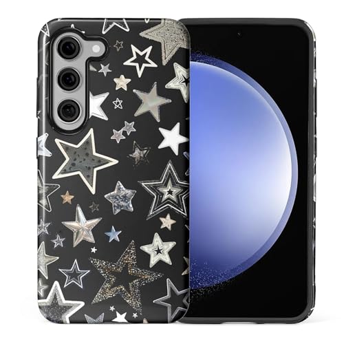 Coque Samsung S23 Plus silicone rigide au look étoilé chic HL2