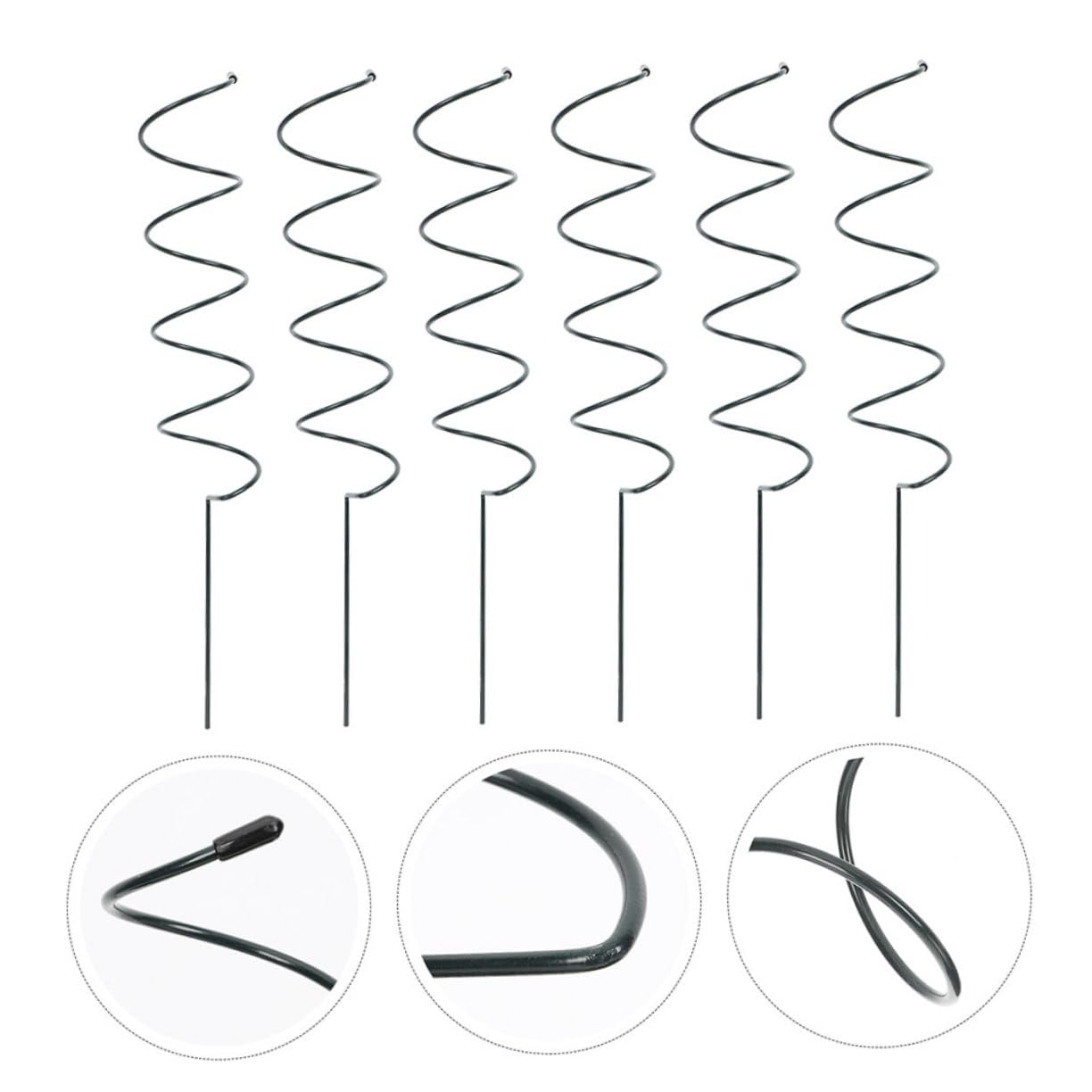 POPETPOP 8 Pezzi di Tutori per Piante da Giardino Bastoncini A Spirale per Rampicanti Robusto Traliccio per Peonie Facile Installazione Decorazione per Vasi di Fiori