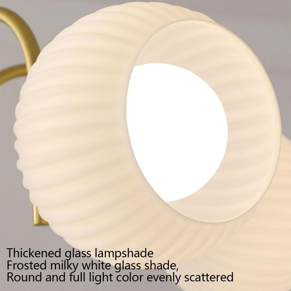 Lampadario Medievale Francese, lampadario retrò in Vetro per soffitto, Illuminazione Rustica per la casa, lampadario Classico Vintage Artigianale per casa colonica, 3 Teste