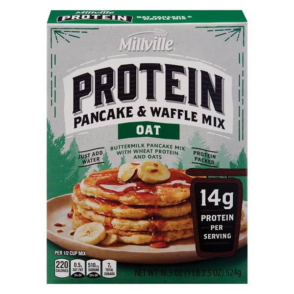 Millville Protein Oat Pancake Mix 18.5 oz. Grocery
