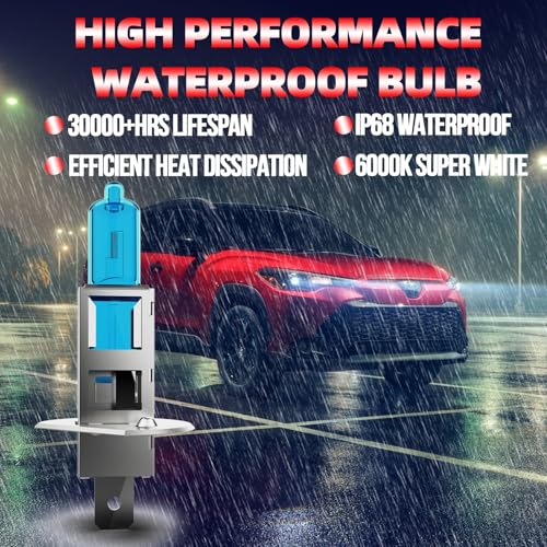 Image of Headlight Bulbs Fit For Ford Focus 2012-2018,H1 H11 H11 High Low Beam Fog Lights 300% Ultra Brighter Halogen Headlight Bulb Combo, 6500k White Light, Pack of 6