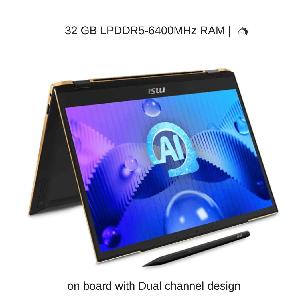 Amazon.com: HIDevolution [2024] MSI Summit E13 AI Evo A1MTG [Black