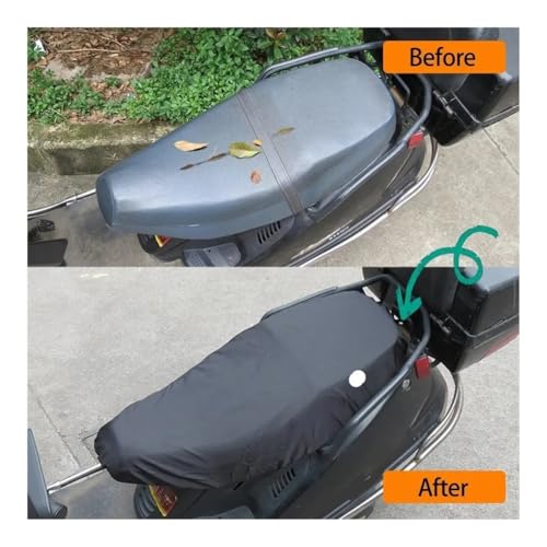Funda universal asiento moto impermeable resistente al sol protector cojín lluvia 4