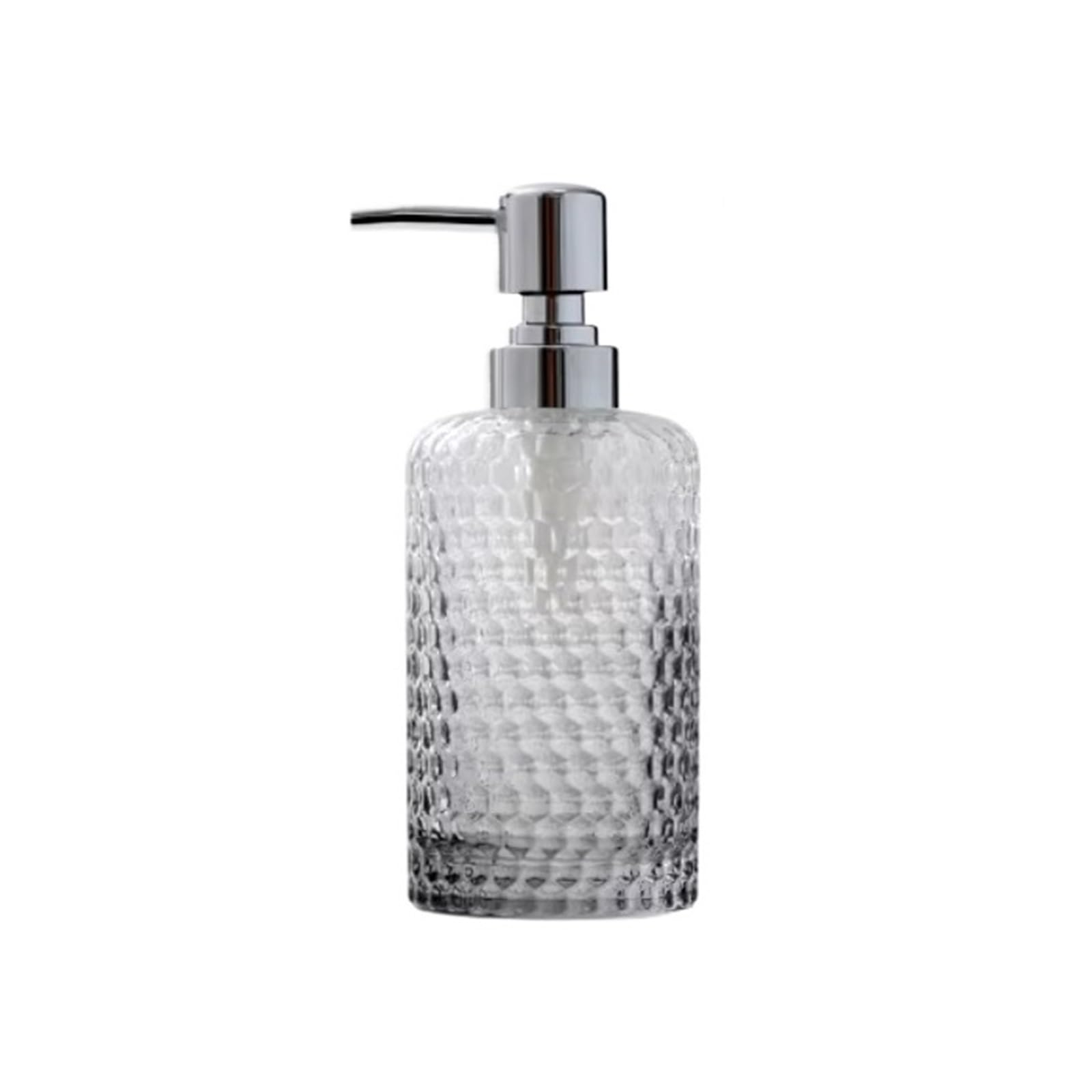 Cyairong-22 Gris Soap Dispenser Honeycomb Crystal Glass Soap Dispenser: Ideal For Body Lotion, Shampoo, And Wash(Gris)