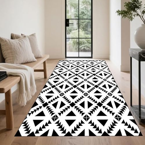 Alfombra de pasillo elegante y pelo corto para transformar tu recibidor 2