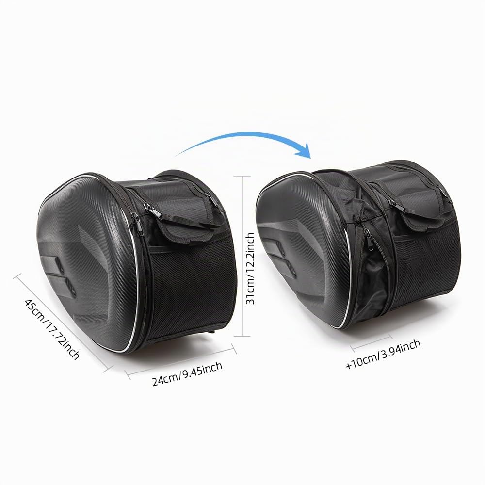 Borsa Posteriore Moto 36 L-58 L Borsa Da Sella Moto Impermeabile Borse Laterali Motocicletta