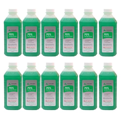 Swan Isoprophyl Alcohol 16Oz 70% Wintergreen Pack (12)