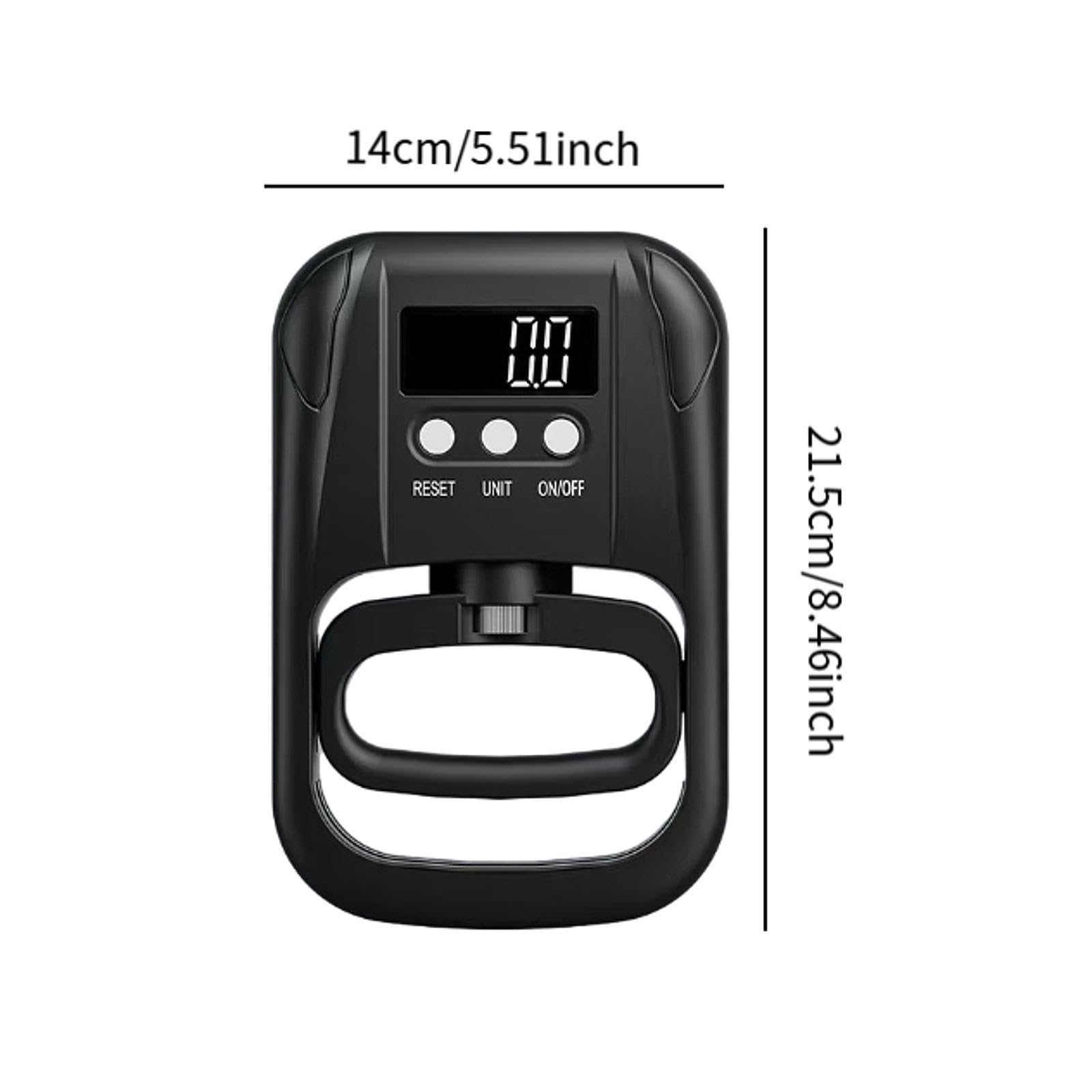 Grip Strength Meter Aparato Electrónico de Medición de Fuerza Ejercitador de Mano para Aumentar Potencia Dinamómetro Digital Preciso Equipo de Entrena