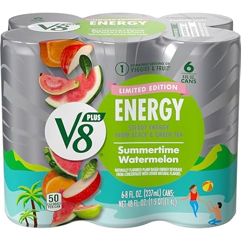 V8 +Energy Summertime Watermelon Juice Cover