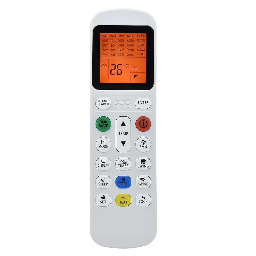 Universal AC Remote Replacement - Easy Match! -5