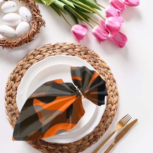 Set de 6 Servilletas de Tela con Patrón Camuflaje 50.5x50.5 cm miniatura 4