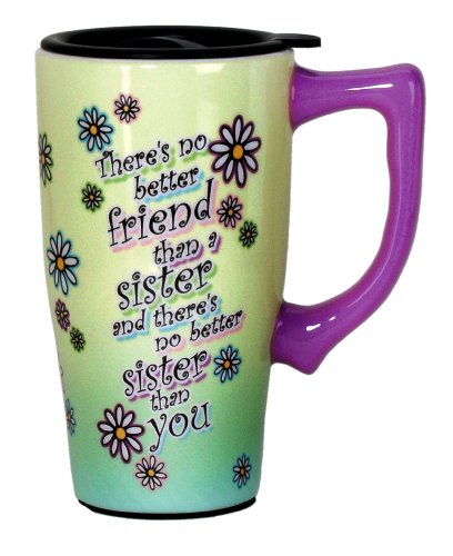 Vaso de viaje cerámico verde 18 oz miniatura 1
