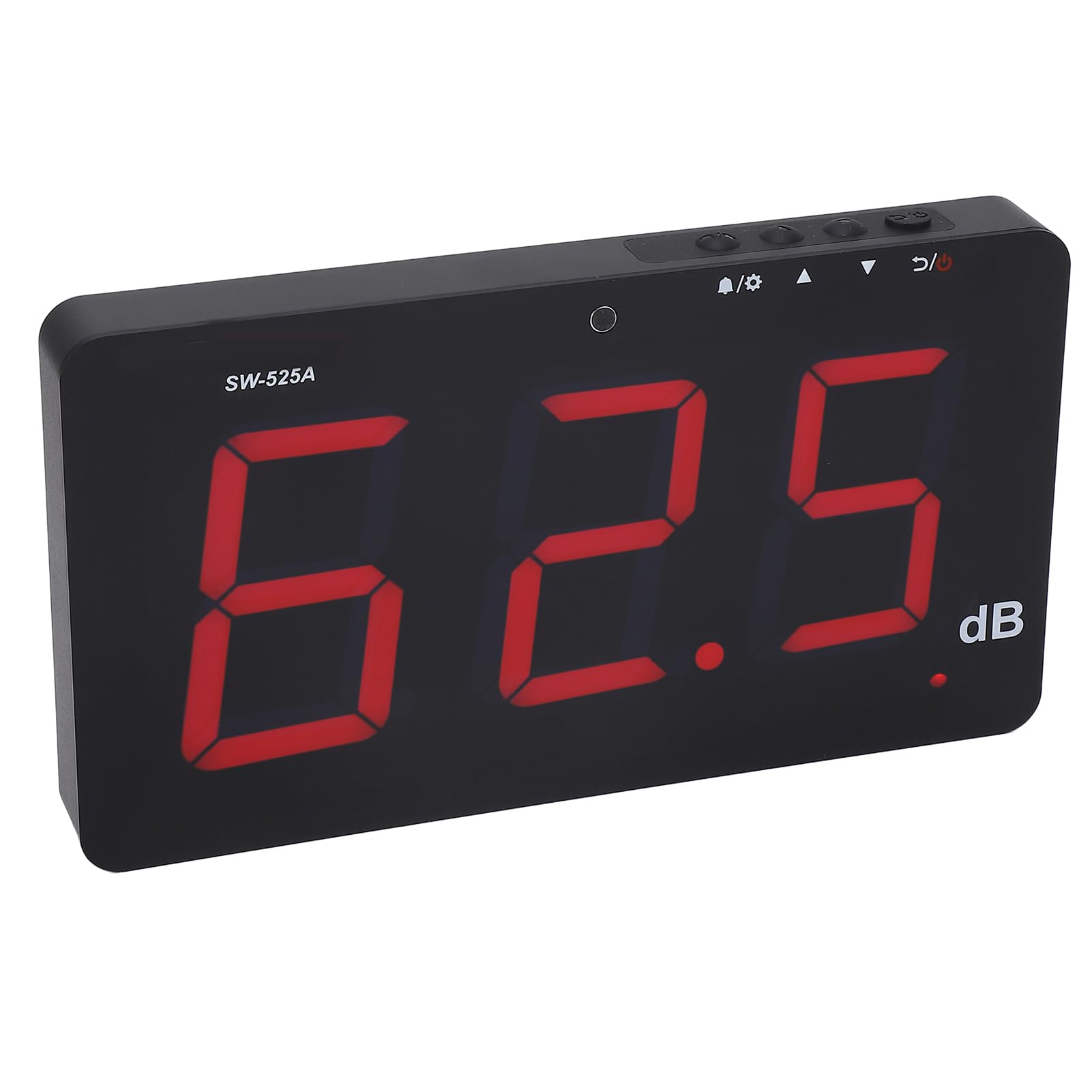 Ejoyous Medidor de Nivel de Sonido, Pantalla LCD de 9,6 Pulgadas, Medidor de Decibelios Montado en la Pared, Probador de Ruido de 30~130dB