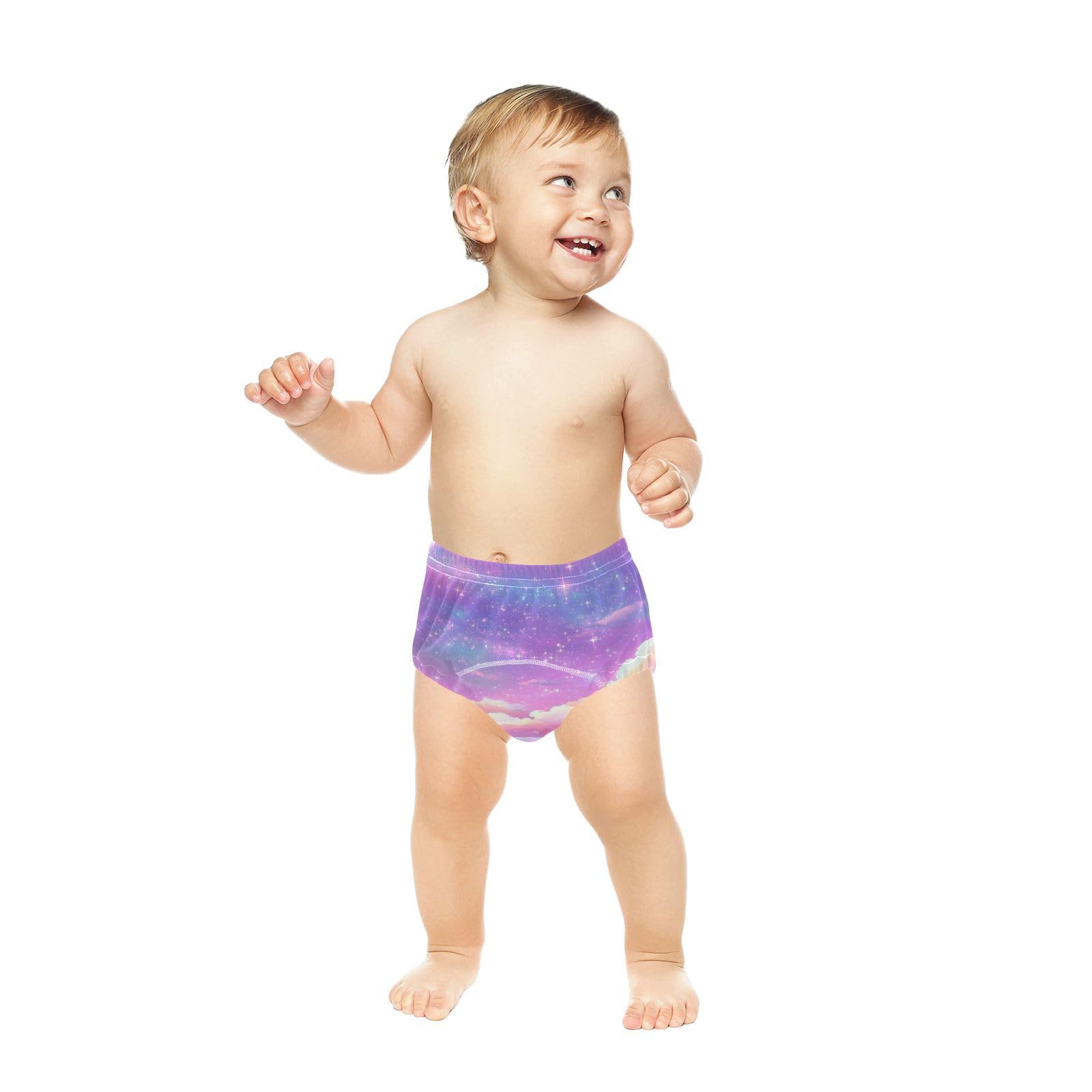 Coikll Pink Sky with Stars Toddler Training Underwear Waterproof Baby Pee Pants -4T