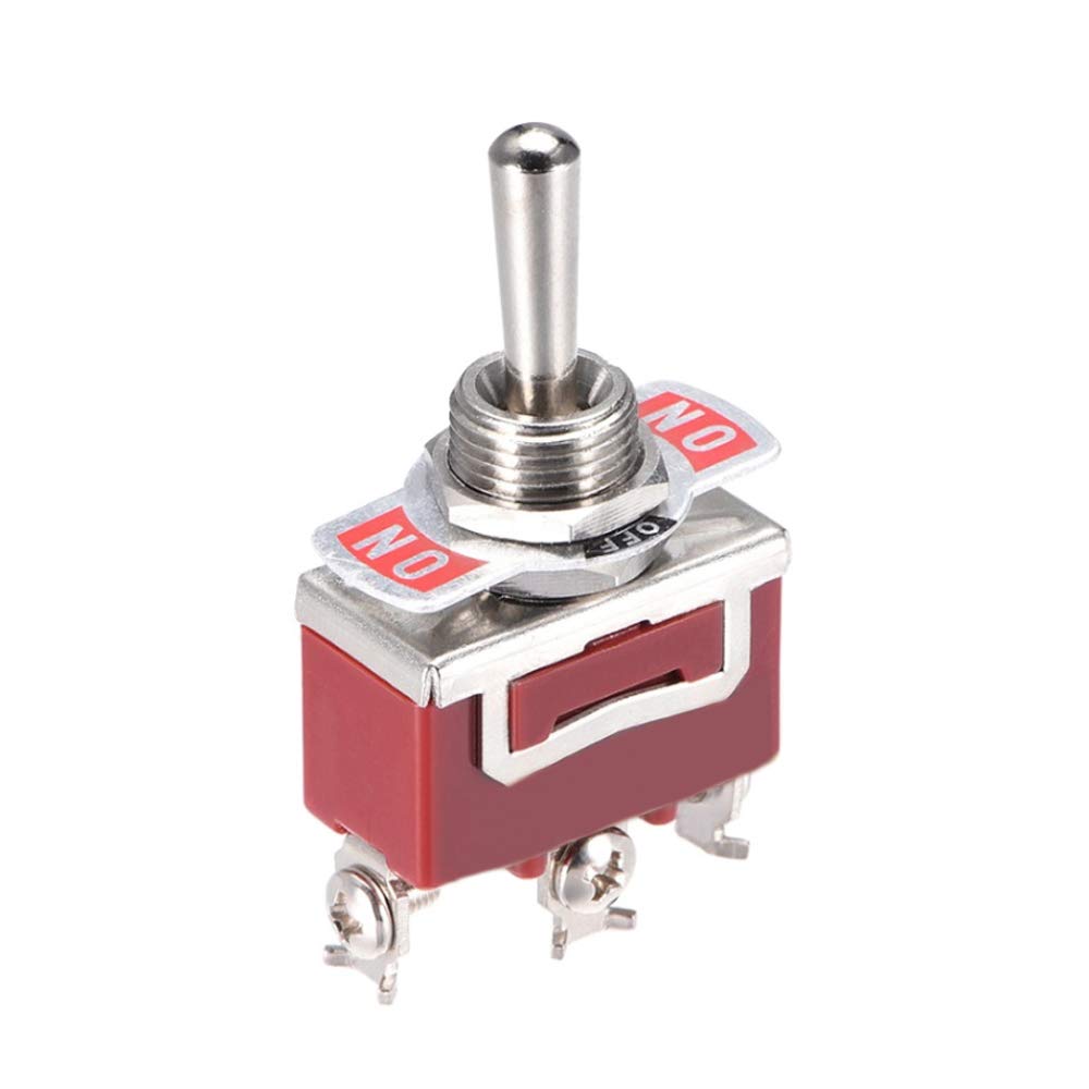 Lot 5 Interrupteurs Bascule Métal ON/OFF/ON Momentané DPDT 20A 125V – Moto Voiture