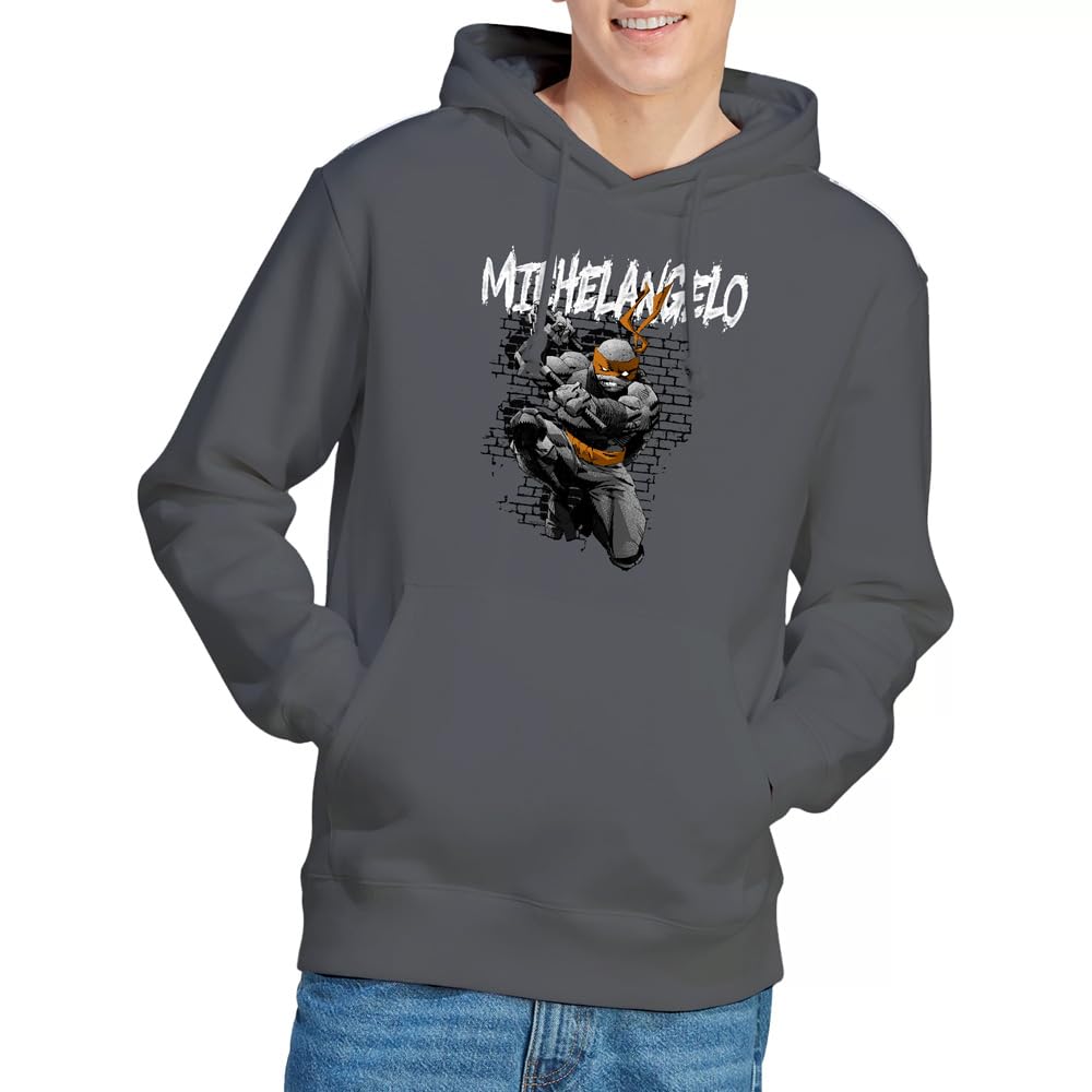 Sweat à capuche TMNT Michelangelo mixte chaud contre le froid urbain - 7