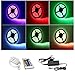 Produktbild IMMEGE nicht wasserdichter 5M RGB 5050 SMD LED Streifen Strip Band Leiste, 60LEDs pro Meter, Schutzklasse:IP20, inkl. 24 Key IR Ferbedienung Kontroller und Netzteil Trafo mit EU Stromkabel Komplett Set