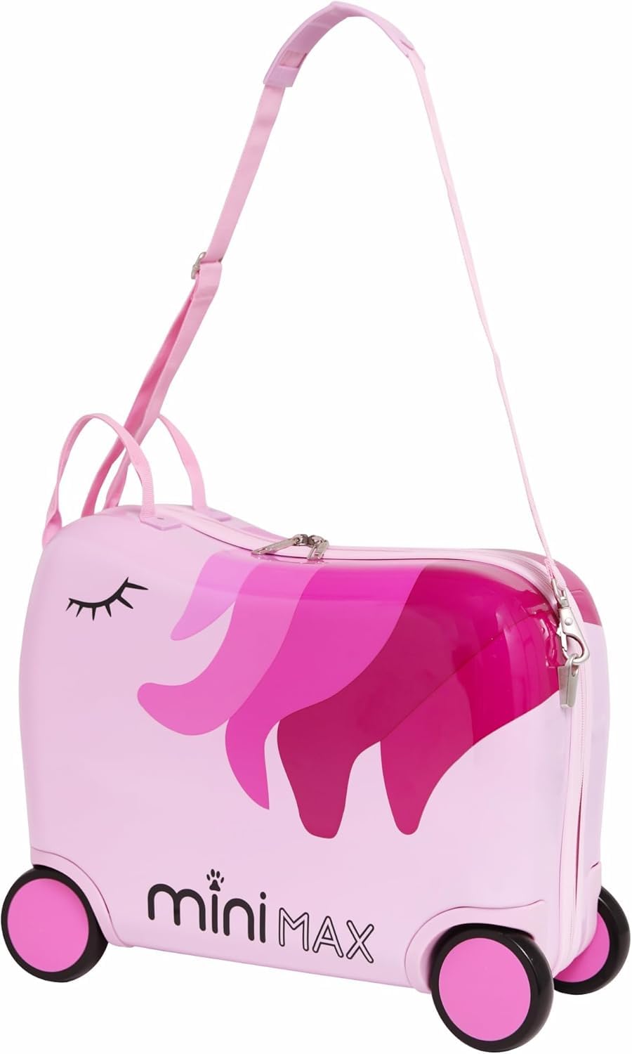 Minimax Kinderkoffer Hartschale Handgepäckkoffer Kofferset 45x36x20cm für Kinder Jungen und Mädchen 29L Kindergepäck Handgepäck Trolley Hartschalenkoffer für Easyjet 45x36x20 mit 4 Rädern Einhorn