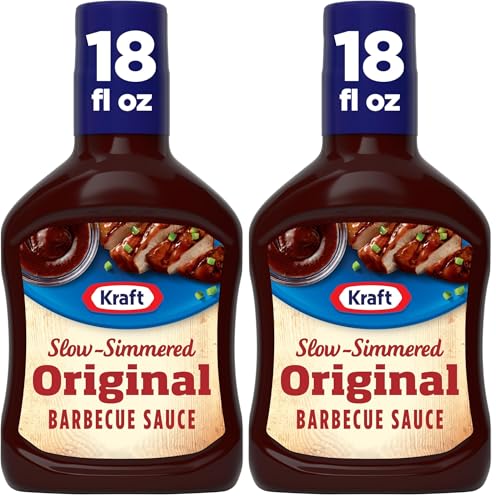 Kraft Original Slow-Simmered BBQ Barbecue Sauce (18 oz Bottle) (Pack of 2)