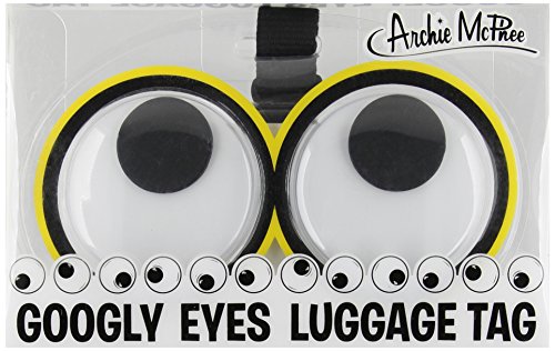 Accoutrements Googly Eyes Luggage Tags