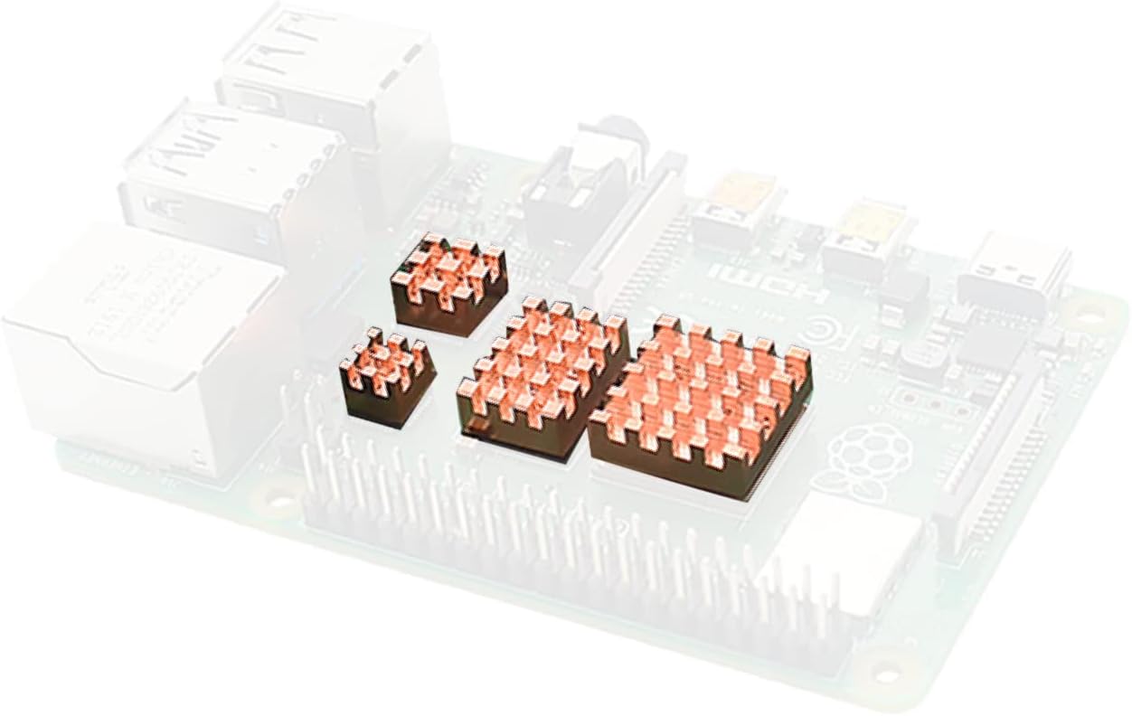 Amazon.com: NATEFEMIN 4X DIY Pure Copper Heatsink Skiving Fin Radiator ...