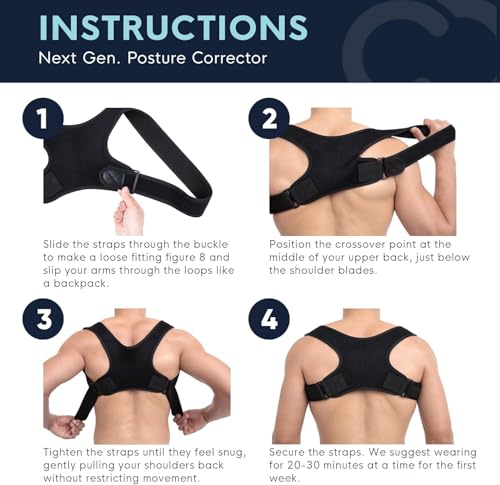 Posture Corrector for Women and Men, Adjustable Back Support for Back, Comfortable Upper and Back Brace, Shoulder and Neck - Image 6