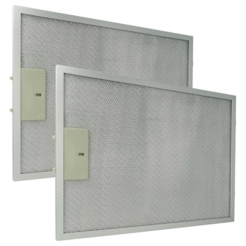Filtre anti-graisse pour hotte Klarstein Balzac et Zola vhbw en aluminium pack de 2